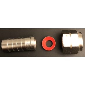 Nipple 10mm - omlber 1/2-16 UNF - pakning Rd