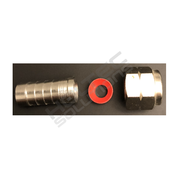 Nipple 10mm - omlber 1/2-16 UNF - pakning Rd