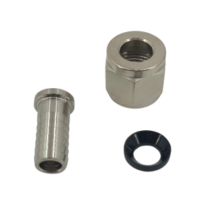 Nipple 10mm - oml�ber 5/8-18 UNF - pakning sort