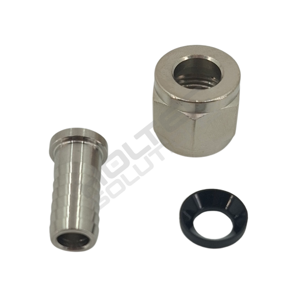 Nipple 10mm - oml�ber 5/8-18 UNF - pakning sort