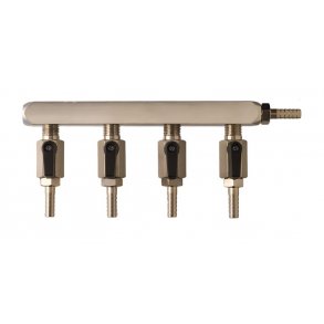 Manifold 4  kuglehane / 7mm fittings