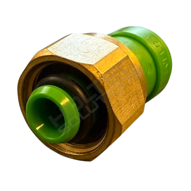 Lynkobling Gas 3/8 x 1/2 omlber med kontraventil