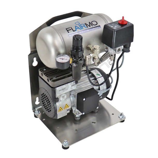 Luftkompressor Flairmo A38.4W med tank &amp; 10 bar regulator