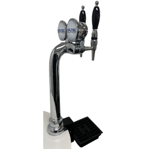 Bordkants sjle Excelsior Chrome 2 haner inkl. Frogeye Topskilt & LED