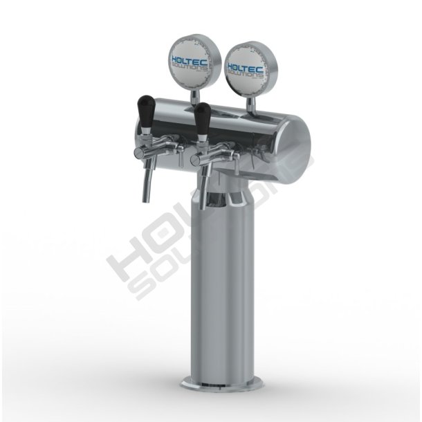 Bottleneck trn 2 Haner Rustfrit/Poleret/Frogeye inkl. LED Lys