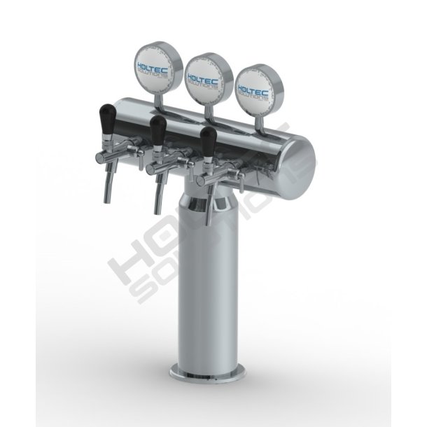 Bottleneck trn 3 Haner Rustfrit/Poleret/Frogeye inkl. LED Lys