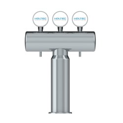 Bottleneck trn til 3 Haner Rustfrit/Poleret/Frogeye inkl. LED Lys