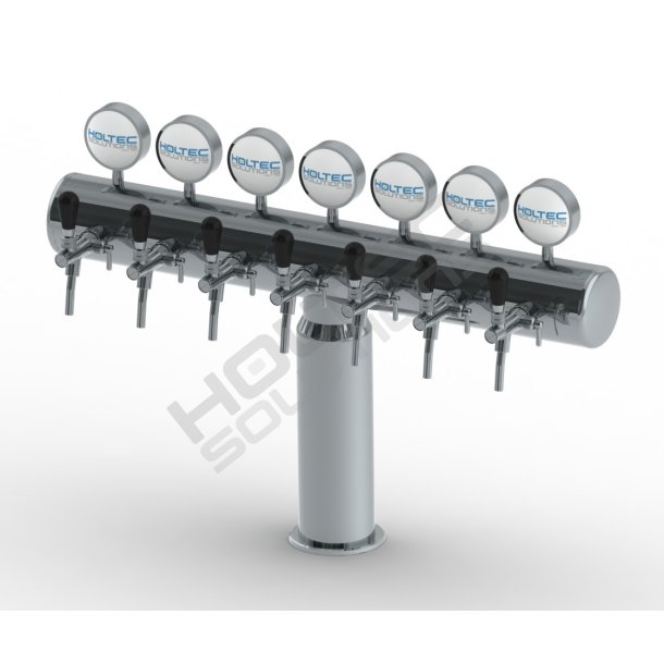 Bottleneck trn 7 Haner Rustfrit/Poleret/Frogeye inkl. LED Lys