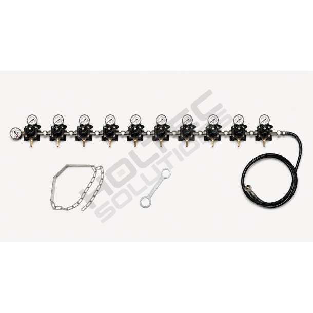 Co2 Station 10x4 bar - h�jtrykslange - Flaske/n�gle