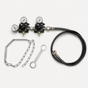 Co2 Station 2x4 bar - H�jtrykslange, Flaskeholder, N�gle
