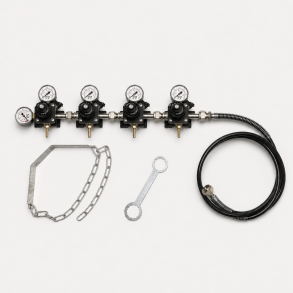 Co2 Station 4x4 bar - H�jtrykslange, Flaskeholder, N�gle