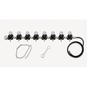 Co2 Station 8x4 bar - H�jtrykslange, Flaskeholder, N�gle
