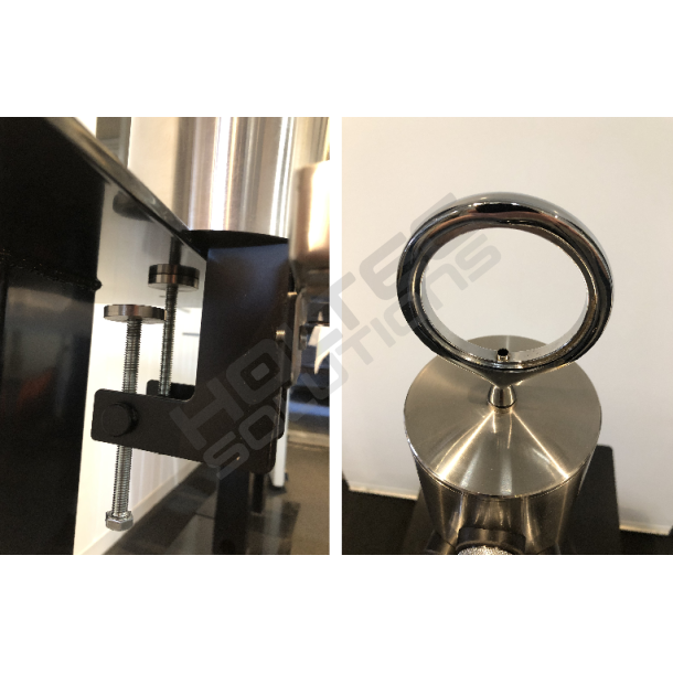 Bordkant trn med 3 haner og spildbakke