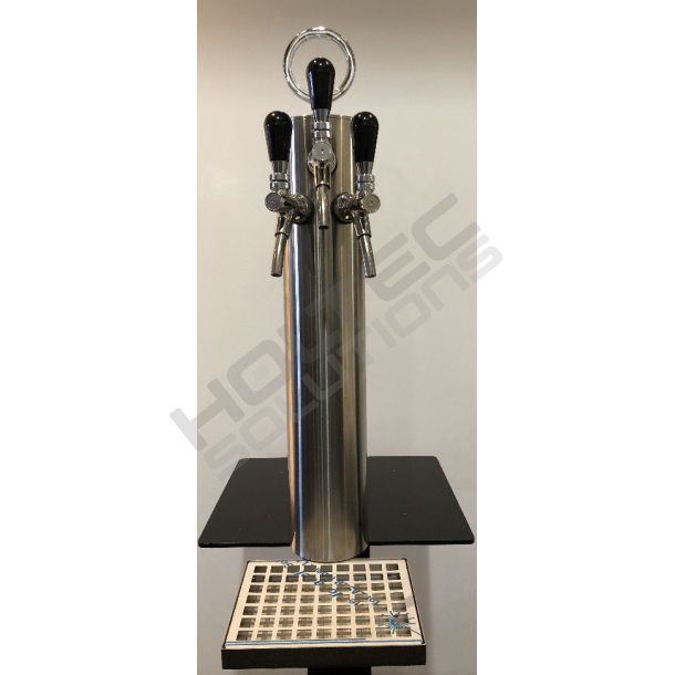 Bordkant trn med 3 haner og spildbakke