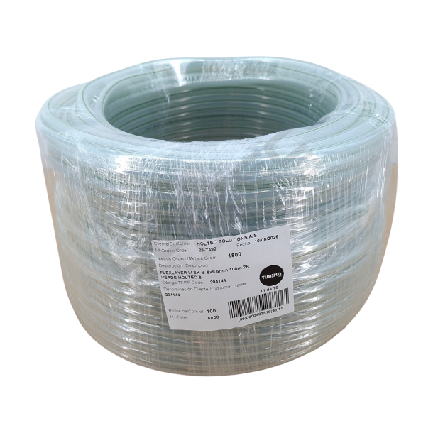 1/4x3/8 FlexLayer III - Fleksibel H�rd slange 100m - Gr�n