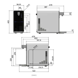 Hielo Slim Drikkevandskler - koldt vand og danskvand, bordmodel
