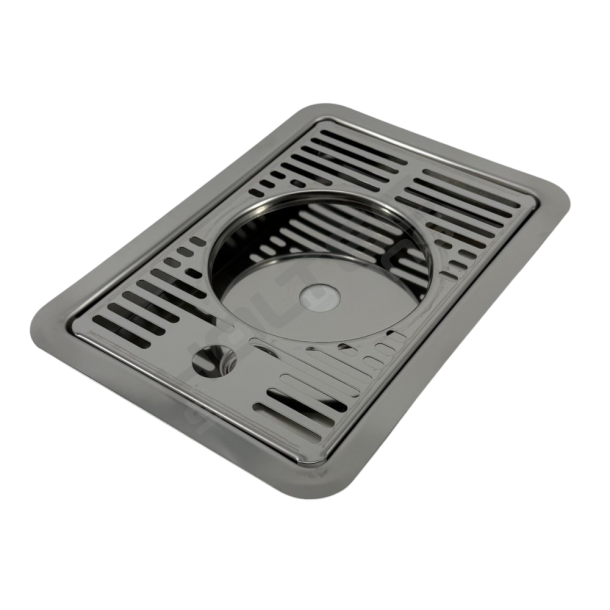 Spildbakke SS 15x22 med SPUL INDBYG