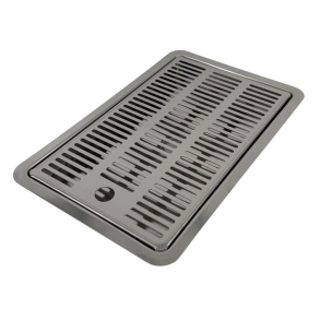 Spildbakke SS 30X18 med AFL�B INDBYG