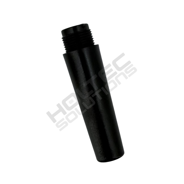Udl�bstud sort plastik med gevind