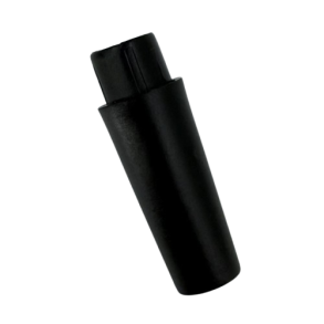 Udl�bstud sort plastik konisk