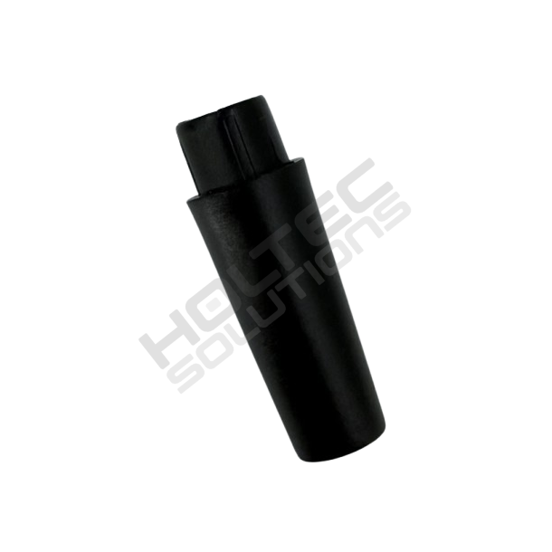 Udl�bstud sort plastik konisk