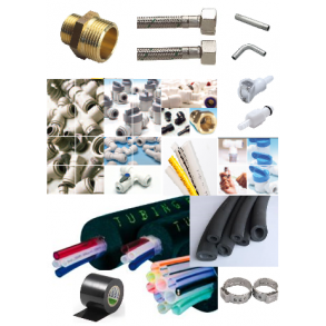 Fittings, slanger og isolering