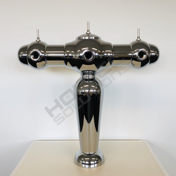 Kugletrn 3 Chrome LED lys