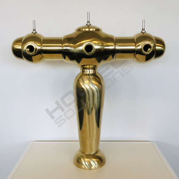 Kugletrn 3 Messing LED lys