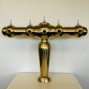 Kugletrn 5 Messing  LED lys