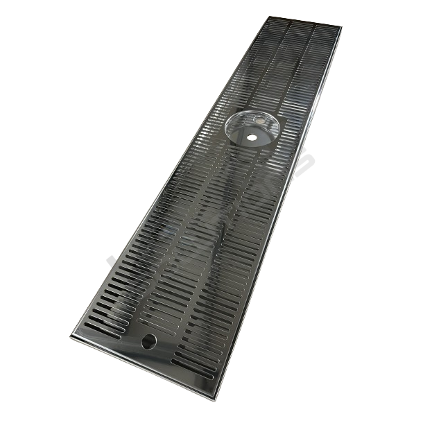 Spildbakke SS 100x22 med SPUL BORD
