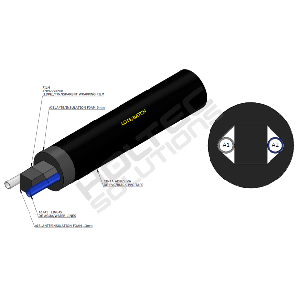 Heat Dump python 2x 15mm 9mm iso