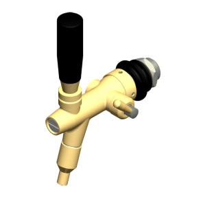 Kompensator/Stout hane med si G5/8x35x10 SS Gold
