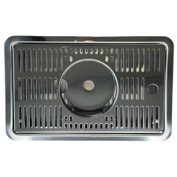 Spildbakke SS 30X18 med SPUL INDBYG