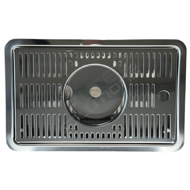 Spildbakke SS 30X18 med SPUL INDBYG