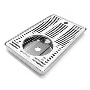 På bord med spul/afløb