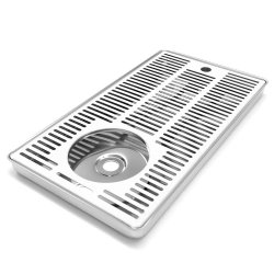 Spildbakke SS 60x22 med SPUL BORD