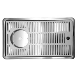 Spildbakke SS 40x22 med SPUL INDBYG