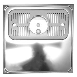 Spildbakke SS 800x400x40 med Spul/Aflb