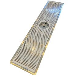 Spildbakke SS 100x22 med SPUL INDBYG