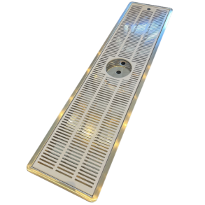 Spildbakke SS 100x22 med SPUL INDBYG