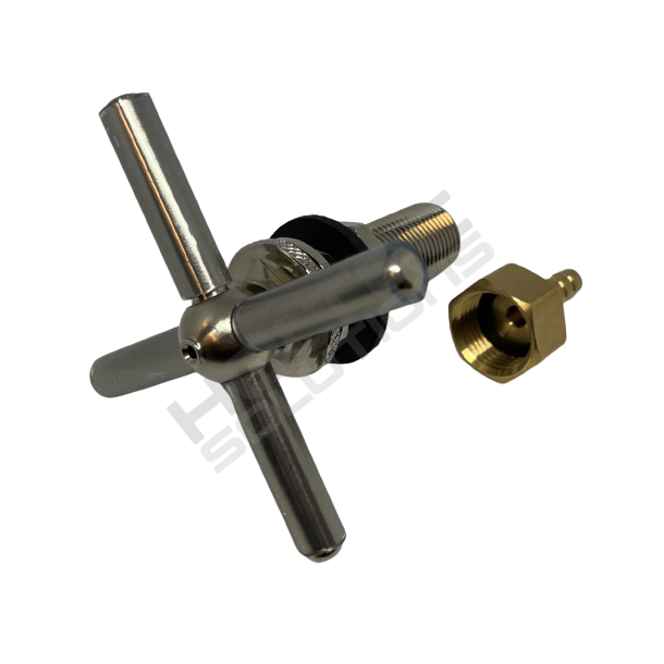 Glasspul metal kryds 1/2