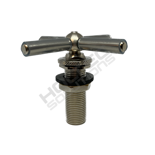 Glasspul metal kryds 1/2
