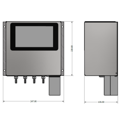 Automatisk fustage/tank omskifter elektronisk Universal