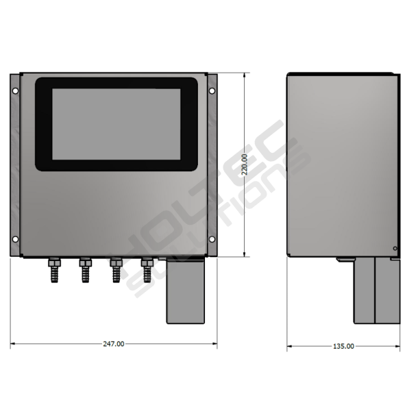 Automatisk fustage/tank omskifter elektronisk Universal
